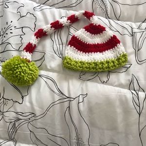 Handmade Christmas baby hat 0-3 months